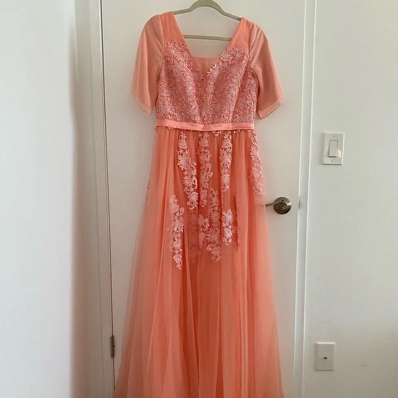 blue dress for baby girl Coral Halter Pink Energetic Summer Bridesmaid Dress, BD3046 – AlineBridal main image 1